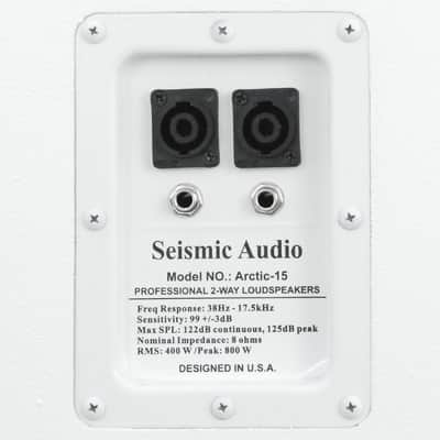 Pair 15" WHITE CHURCH Speakers or Monitors - 800 Watts image 7