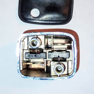 TAMA VINTAGE OFFSET PICCOLO SNARE DRUM LUGS PAIR  90's - CHROME - FREE SHIP TO C-USA! image 3