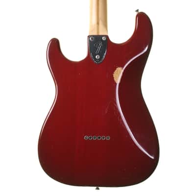 Fender 1979 Hard Tail Stratocaster Electric Guitar, Maple, Transparent Wine Red with Hard Case image 7
