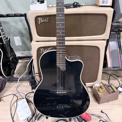 1990s Alvarez K. Yairi DY-88 Acoustic Electric Guitar, Black with Hardshell Case image 1