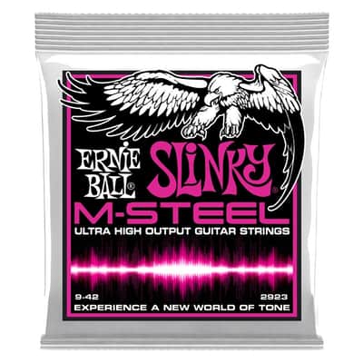 Super Slinky M-Steel Electric Guitar Strings 9-42 Gauge Maraging-Stl Hex-Core Super Cobalt Alloy Wound Set Ultra High-OP/Fatigue-Resistant image 1