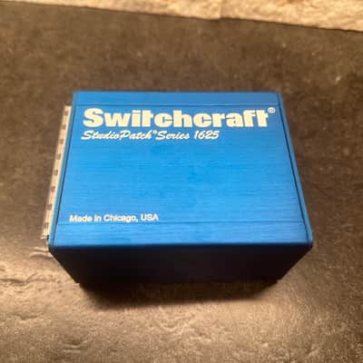 Switchcraft StudioPatch Series 1625 Modular 16-Point TT-DB25 Patchbay 2010s - Blue image 1