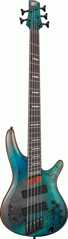Ibanez SRMS805 Tropical Seafloor 5 String Electric Bass image 1