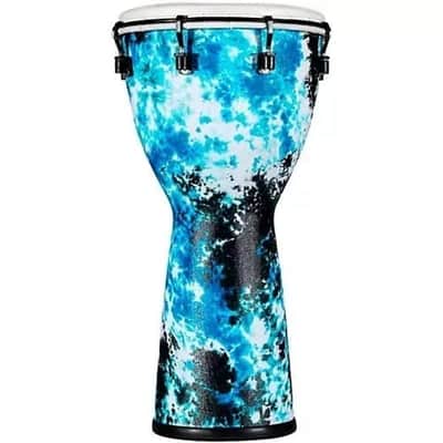 Meinl Percussion Alpine Series Djembe - Galactic Blue Tie Dye image 2
