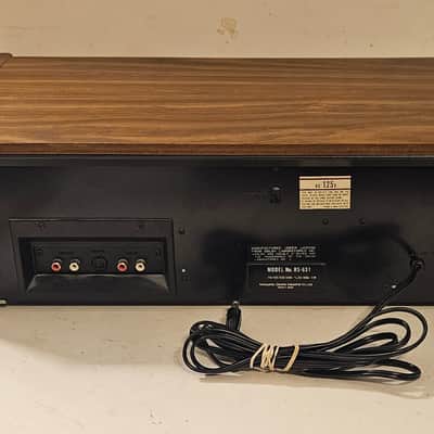 TECHNICS RS-631 Cassette Tape Deck-Tested & Working Good Cond- New Belt & Manual- Wood Case image 9