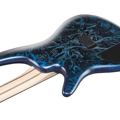 Ibanez SR300EDXCZM 4-String Electric Bass Guitar - Cosmic Blue Frozen Matte image 2