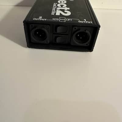 Whirlwind DIRECT2 2-Channel Direct Box with Ground Lift 2010s - Black image 2