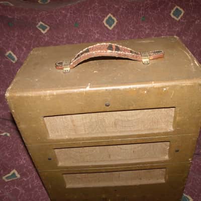 Vintage 1947 Gibson BR-6 Amp 3-prong/caps installed VG image 3