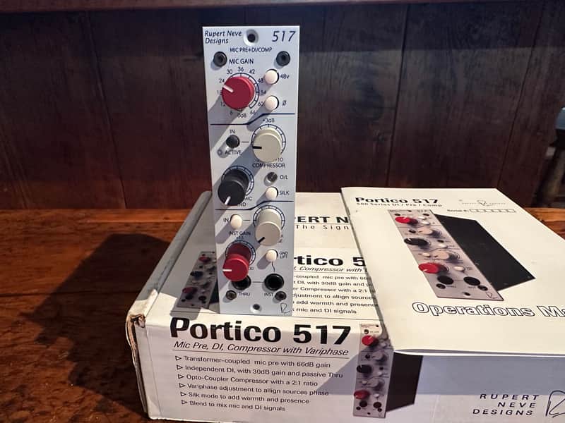 Rupert Neve Designs Portico 517 500 Series Mic Pre / Compressor Module 2011 - Present - White image 1