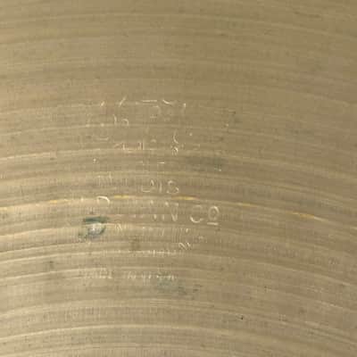 14” PAPER THIN 1960s EARLY Zildjian A NEW BEAT Hihats 781g 894g image 3