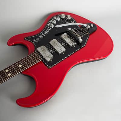 Wandre  Doris Solid Body Electric Guitar (1966), black gig bag case. image 7