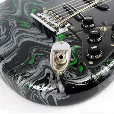 Custom Swirl Painted and Upgraded Arbor Strat Style Electric Guitar image 12