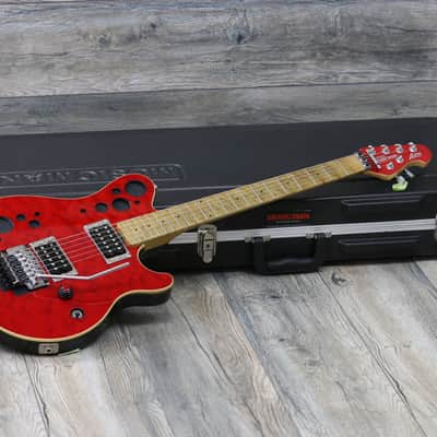 Tone King! Ernie Ball Music Man Axis 2010 Trans Red + OHSC image 1