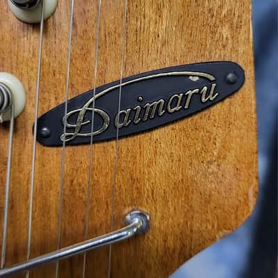 Vintage RARE 1965 Daimaru By KAWAI Model 802 Japan Redburst Pro Setup New Strings Original Hard Shell Case image 8