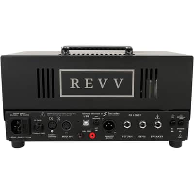 Revv Alpha Series D20 20/4W Tube Amp Head Black image 2