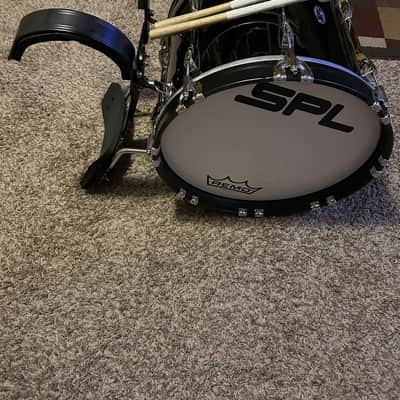 Sound Percussion Labs 18” Marching bass drum w/ harness and mallets 2024 - Gloss black image 4