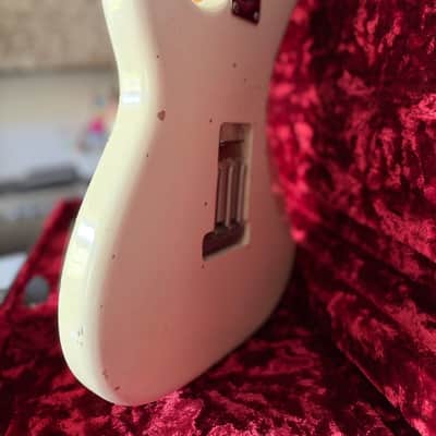 Fender Custom Shop Limited Edition Ancho Poblano Journeyman Relic Stratocaster with Maple Fretboard 2016 - White Blonde image 5