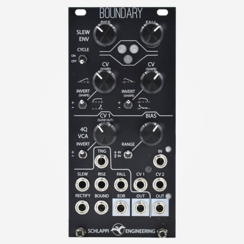 Schlappi Engineering BOUNDARY (Black) Eurorack Slope Generator and Bipolar VCA Module image 1