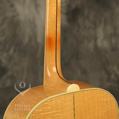 1962 Gibson J-200 Natural/BLONDE with highly figured flame maple back + sides image 15