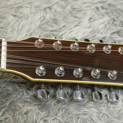 Vintage 1980's made Orange Label Yamaha  FG12-350 12strings Acoustic Guitar  Made in Japan image 4