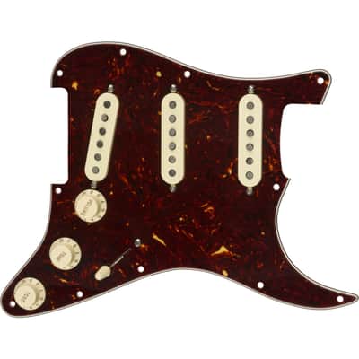 Fender Pre-Wired Strat Pickguard, Texas Special SSS Tortoise Shell - Single Coil Pickup for Guitars image 1