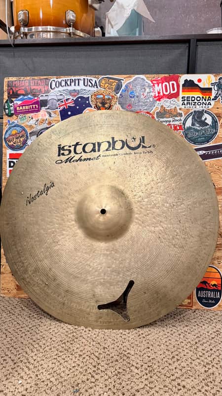 Istanbul Mehmet 22” Nostalgia Crash Ride Cymbal w/ Rivets REPAIRED image 1