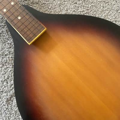 Sunburst 8 String Mandolin DIY Project, Spruce Top, Mahogany Body, Rosewood Fingerboard image 2