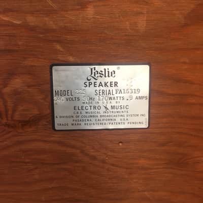Leslie Model 225 Rotating Speaker Cabinet image 4