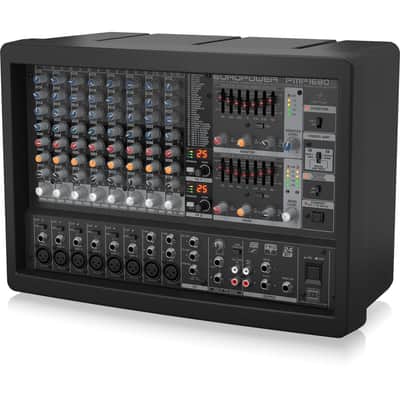 Behringer EuroPower PMP1680S 1600-Watt 10-Channel Powered Mixer with Dual Multi-FX Processor image 9