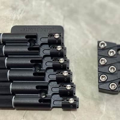 FIXED Bridge New Simplified Version 6 String STRANDBERG Guitar w/ String Lock in Black image 1