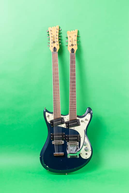 Mosrite Joe Maphis double neck 6-12 string 1966 Blue image 1