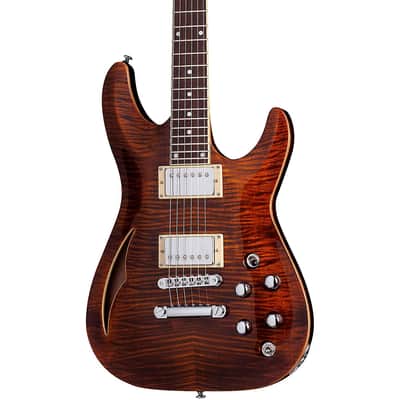 Schecter C-1 E/A Classic Semi-hollowbody Electric Guitar - Cats Eye (B-Stock) image 2