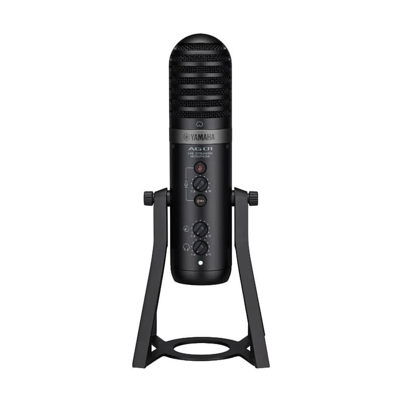 Yamaha AG01 Streaming Loopback Audio USB Microphone Black image 1