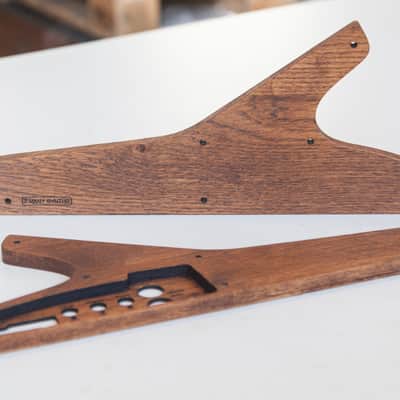 2 Many Synths - Little Phatty stage 1 or II or Sub Phatty sidepanels, solid Oak with Walnut colour image 1