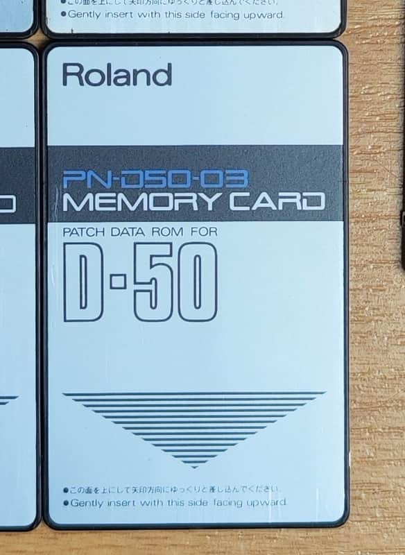 Roland PN-D50-03 ROM Memory Card for D-50 Synthesizer Factory sounds image 1