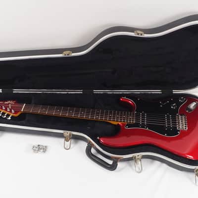 1983 Squier JV Contemporary Series Stratocaster HH Candy Apple Red Japan MIJ image 13
