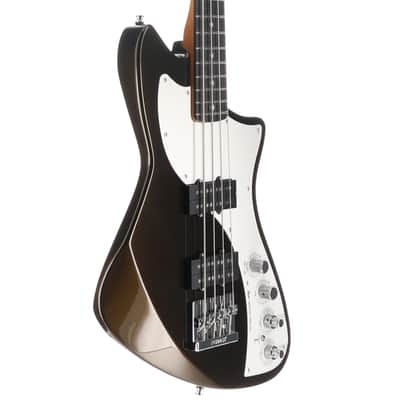 Fender Certified Pre-Owned American Ultra II Meteora Bass, Ebony Fingerboard, Texas Tea (T11) (36028) image 3