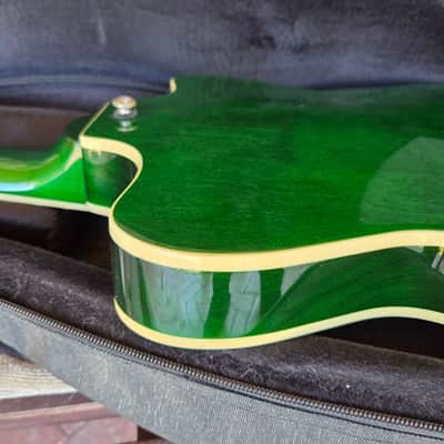 ONE OF A KIND Eastwood Bill Nelson Astroluxe Cadet Custom Prototype semi-hollow guitar Emerald Back image 13