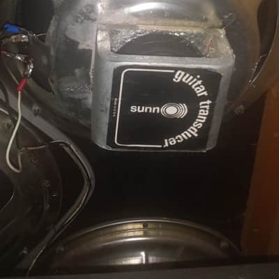 Sunn 4x12 guitar speaker cabinet staggered Alnico Early 1970's image 2