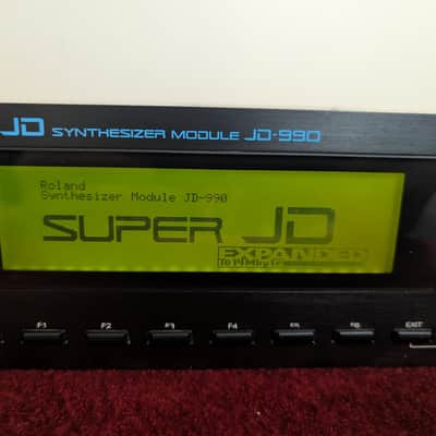Roland Super JD-990 Sound Module Synth with SR-JV80-04 Vintage Synth Expansion 1993 - 1996 - Black RackMount Synthesizer Rack Mount Unit image 5