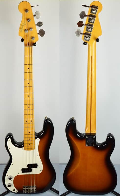 Fender '57 Reissue Precision Bass LEFT Hand 1994 3-Color Sunburst GAUCHER image 1