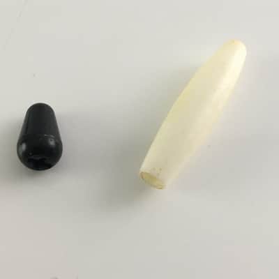 Lot of 2 Vintage Style Genuine Fender Tips For Strat Bar + Switch Aged Relic USA image 2