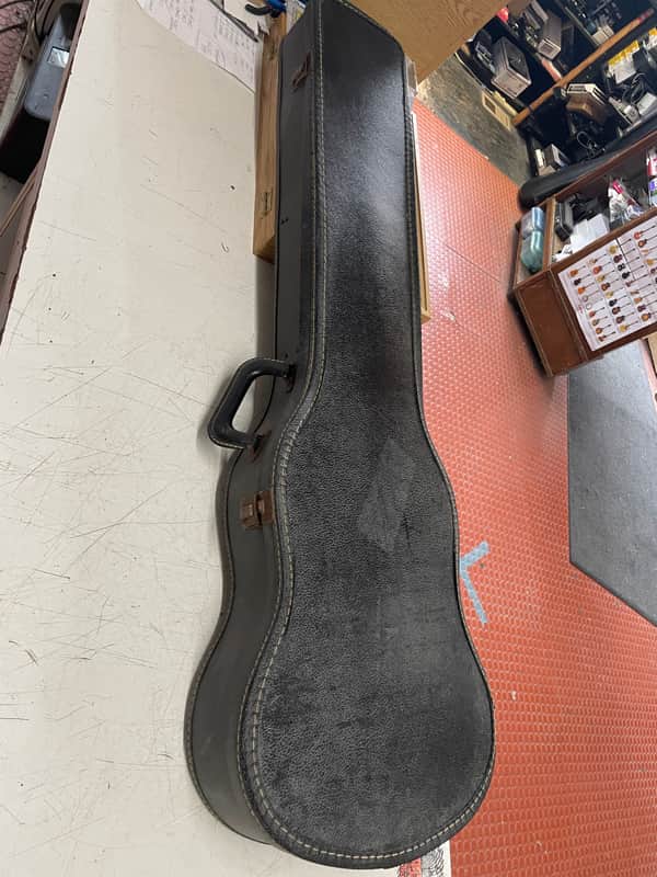 Gibson EB-O chipboard bass case - Clack/red interior image 1