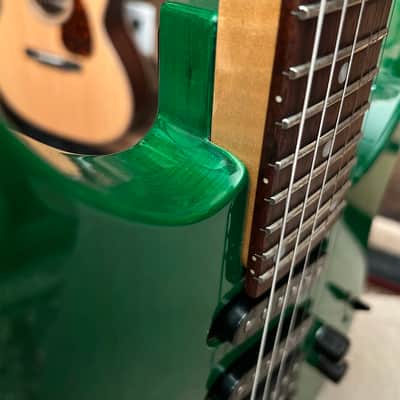 Robin Medley Standard IV 1991 w/ Gig Bag - Rio Grande Pickups, Ash Body, Floyd Rose, Green, Made in USA, Medley Standard Four image 13