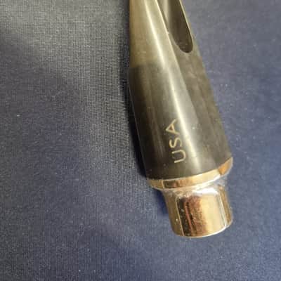 Bari Hybrid Gold Hard Rubber/Metal Alto Sax Mouthpiece - 7* Facing (.095) 2010s - Black/Gold image 3