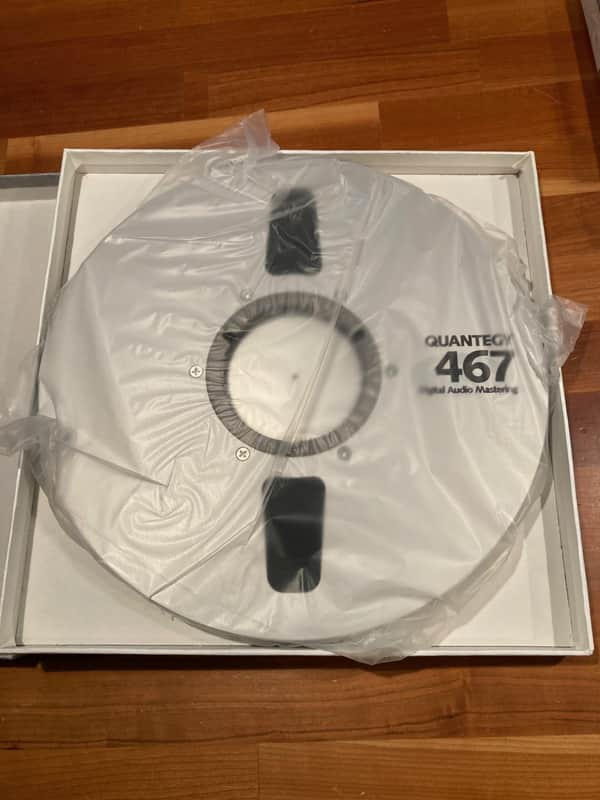 Quantegy 467 1/2" Digital Audio Tape- New in box w/ sealed cellophane. From original owner - stored in Professional Studio tape library image 1