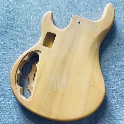 Tiger Maple Top Basswood 4 String Stingray Style Bass Body image 7