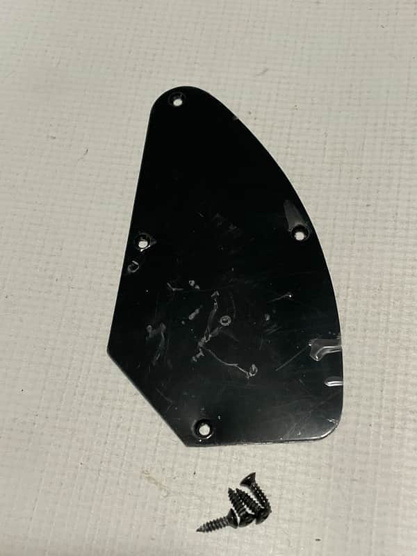 2000's Indonesian Ibanez RG5EX1 RG Series Guitar Black Factory Control Electronics Cavity Backplate image 1