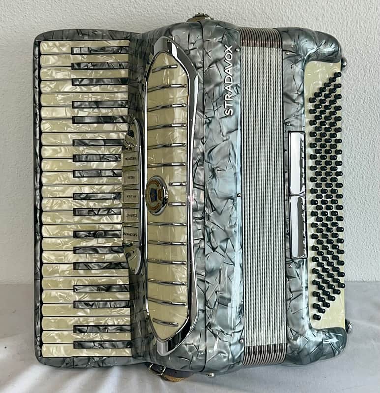 Wonderful Stradavox 41-Key 120-Bass Professional Grade Accordion featuring 5 Bass Registers, OHSC image 1