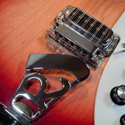 1996 Rickenbacker 620/12 Fireglo 12-String Solid Body Electric Guitar with OHSC image 5